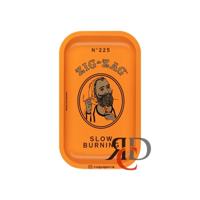 ZIG ZAG SMALL ROLLING TRAY - ORANGE 1CT